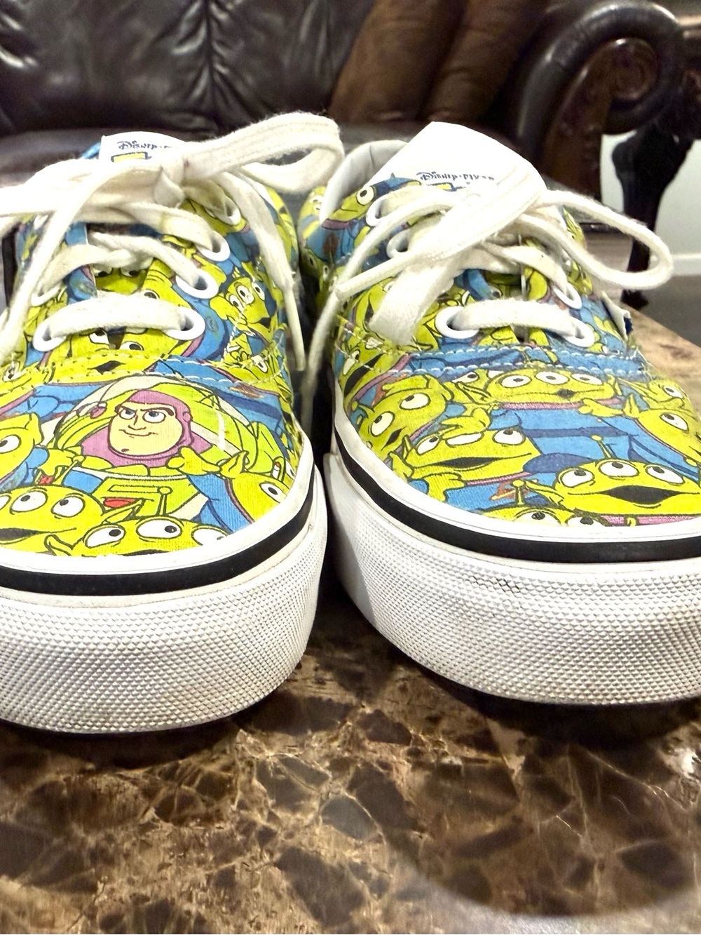 ‼️RARE‼️VansXDisney Pixar TOY STORY Aliens Glow-In-The-Dark Sneakers W 5.5, M 4 - Picture 10 of 13